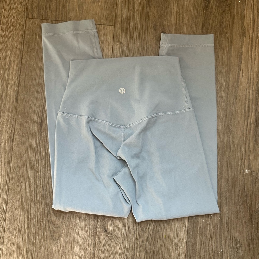 lululemon light blue high-rise leggings with center back logo - Picture 7 of 14